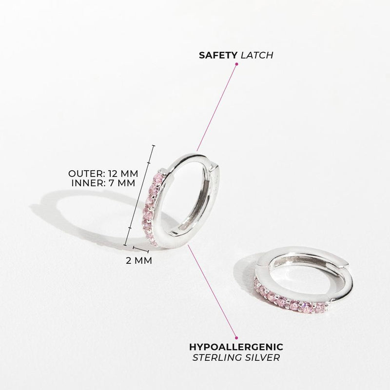 Multi Pink Zirconia Huggies