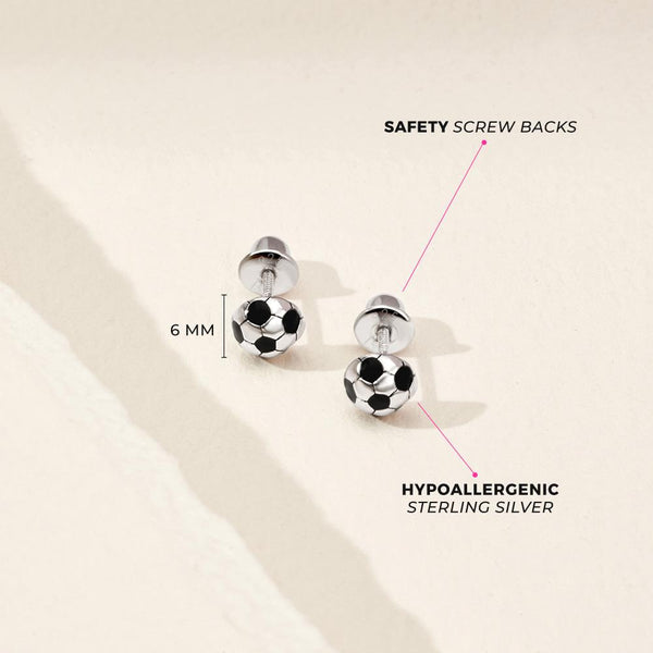 Soccer Ball Earrings