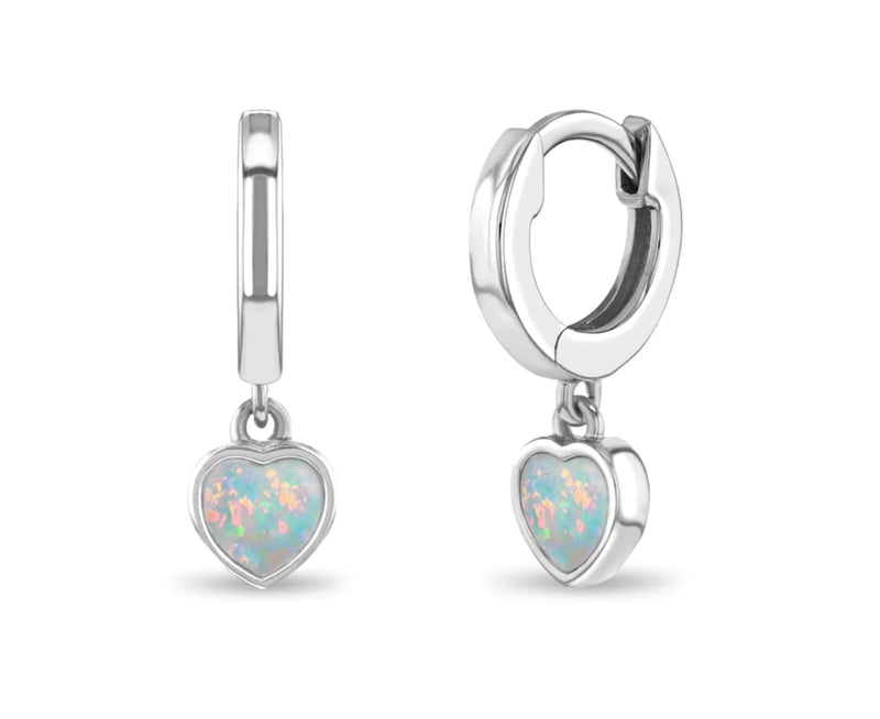 Opal Hanging Heart